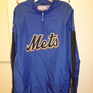New York Mets Majestic Cool Base Pullover Sweater
